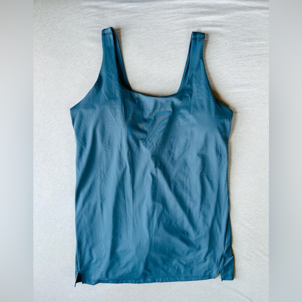 Old navy blue athletic dress with build in shorts